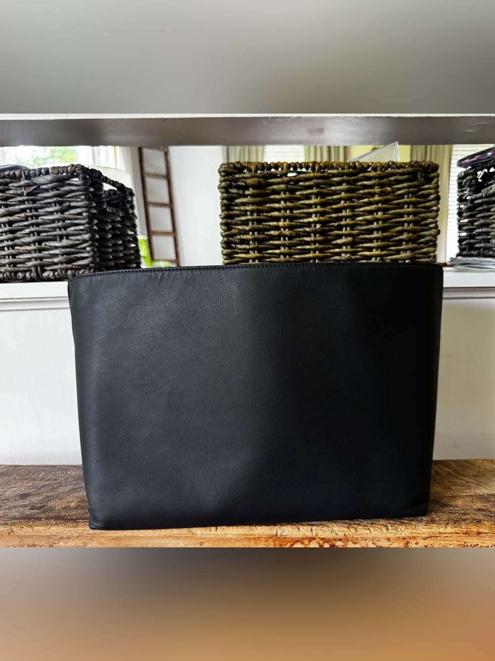 Cuyana Black Large Tote Bag Insert Organizer Classic easy Tote